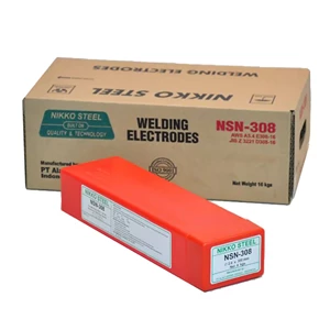 KAWAT LAS NIKKO STEEL STAINLESS NSN 308 3.2 MM X 5 KG