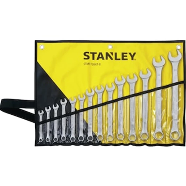  Kunci Kombinasi STANLEY Combination Wrench - Yellow Pouch STMT73647-8 1set(14pcs)