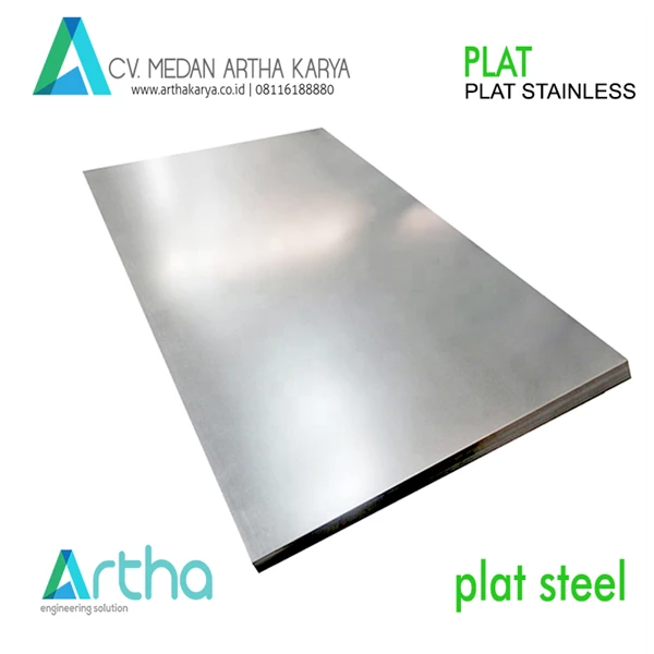 PLAT STAINLESS SS 304 2 1/2 MM 1250MM X 2500MM