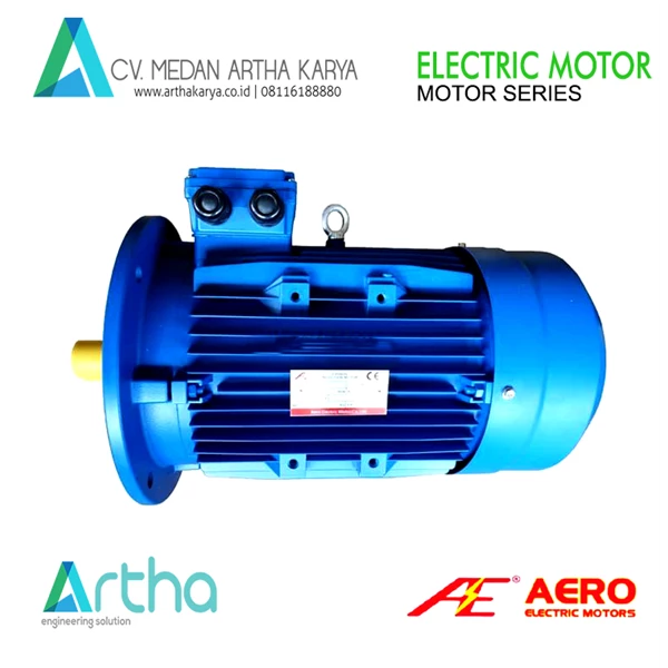 Aero Electric Motor 3 Phase Foot Mounted(B3) 1500rpm(4Pole) (Dinamo Motor) 71M 2-4 